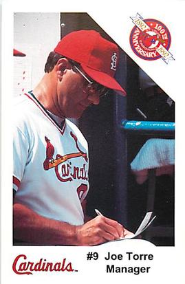 1992 St. Louis Cardinals Police #NNO Joe Torre Front