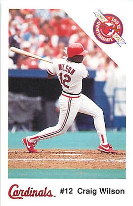 1992 St. Louis Cardinals Police #NNO Craig Wilson Front