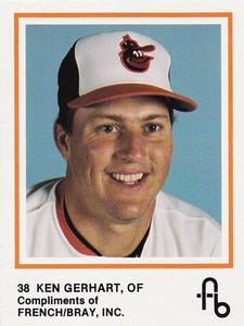 1987 French/Bray Baltimore Orioles #NNO Ken Gerhart Front