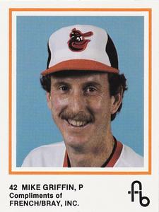 1987 French/Bray Baltimore Orioles #NNO Mike Griffin Front