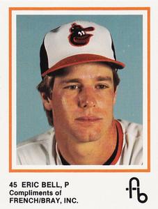 1987 French/Bray Baltimore Orioles #NNO Eric Bell Front
