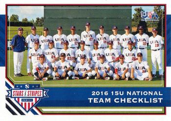 2017 Panini USA Baseball Stars & Stripes #3 USA Baseball Front