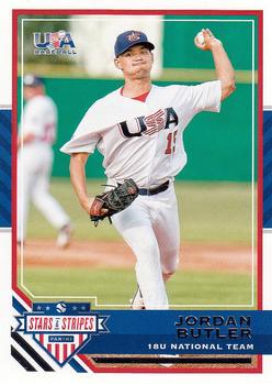 2017 Panini USA Baseball Stars & Stripes #37 Jordan Butler Front