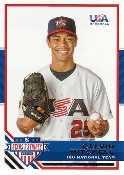 2017 Panini USA Baseball Stars & Stripes #44 Calvin Mitchell Front