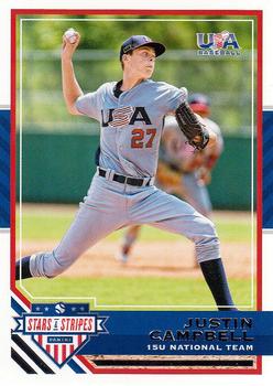 2017 Panini USA Baseball Stars & Stripes #53 Justin Campbell Front