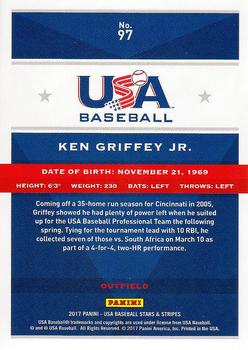 2017 Panini USA Baseball Stars & Stripes #97 Ken Griffey Jr. Back