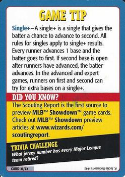 2003 MLB Showdown - Advertisement with Game Tips #21 Game Tip Front