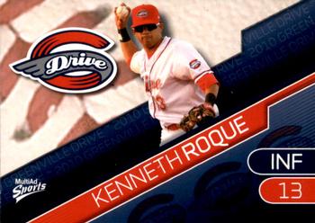 2010 MultiAd Greenville Drive #28 Kenneth Roque Front