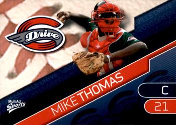 2010 MultiAd Greenville Drive #30 Mike Thomas Front