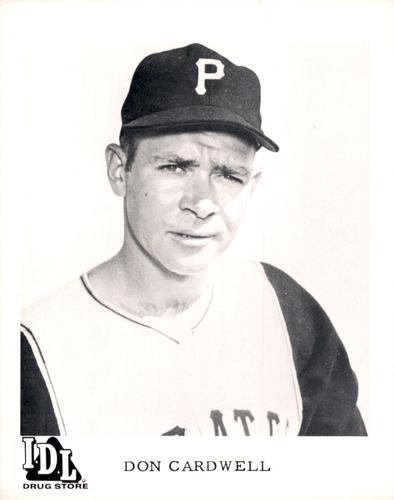 1963 I.D.L. Drug Store Pittsburgh Pirates #NNO Don Cardwell Front