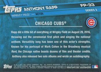 2017 Topps - First Pitch #FP-33 Anthony Rapp Back