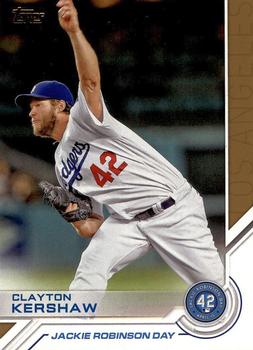 2017 Topps - Jackie Robinson Day #JRD-26 Clayton Kershaw Front
