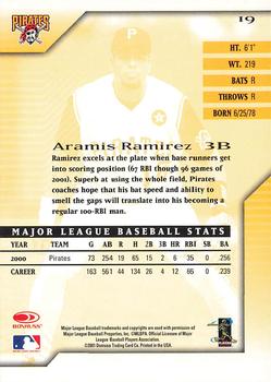 2001 Donruss Signature #19 Aramis Ramirez Back
