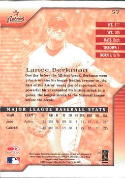 2001 Donruss Signature #57 Lance Berkman Back