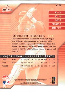 2001 Donruss Signature #68 Richard Hidalgo Back