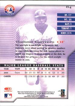 2001 Donruss Signature #84 Vladimir Guerrero Back
