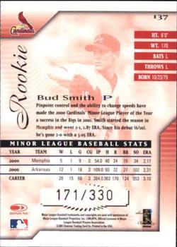 2001 Donruss Signature #137 Bud Smith Back