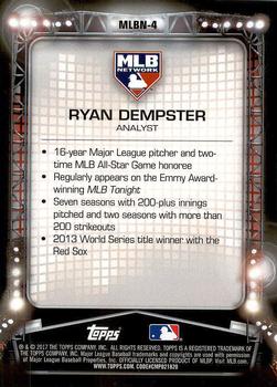 2017 Topps - MLB Network #MLBN-4 Ryan Dempster Back