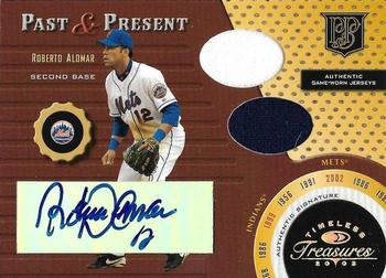 2003 Donruss Timeless Treasures - Past and Present Autographs #PP-9 Roberto Alomar Front
