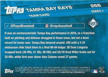 2017 Topps - Rainbow Foil #266 Tampa Bay Rays Back