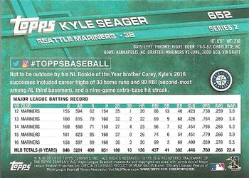 2017 Topps - Rainbow Foil #652 Kyle Seager Back