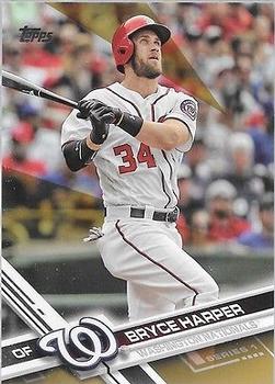 2017 Topps - Gold #34 Bryce Harper Front