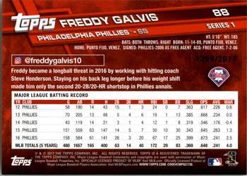 2017 Topps - Gold #88 Freddy Galvis Back