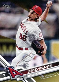 2017 Topps - Gold #135 Jered Weaver Front