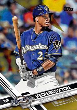 2017 Topps - Gold #182 Keon Broxton Front