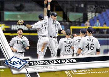 2017 Topps - Gold #266 Tampa Bay Rays Front