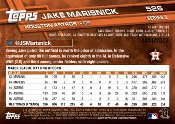 2017 Topps - Gold #526 Jake Marisnick Back