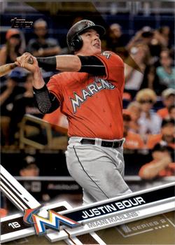 2017 Topps - Gold #594 Justin Bour Front