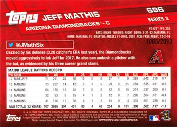 2017 Topps - Gold #696 Jeff Mathis Back