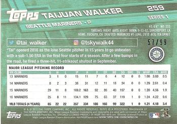 2017 Topps - Vintage Stock #259 Taijuan Walker Back