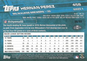 2017 Topps - Vintage Stock #458 Hernan Perez Back