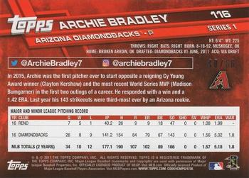 2017 Topps - Black #116 Archie Bradley Back