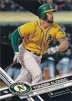 2017 Topps - Black #484 Yonder Alonso Front