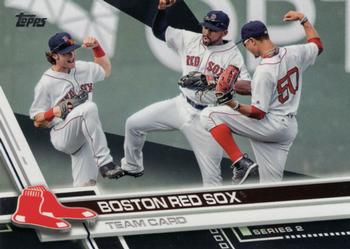 2017 Topps - Black #497 Boston Red Sox Front