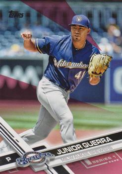 2017 Topps - Mother's Day Hot Pink #98 Junior Guerra Front