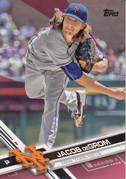 2017 Topps - Mother's Day Hot Pink #155 Jacob deGrom Front