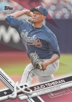 2017 Topps - Mother's Day Hot Pink #278 Julio Teheran Front