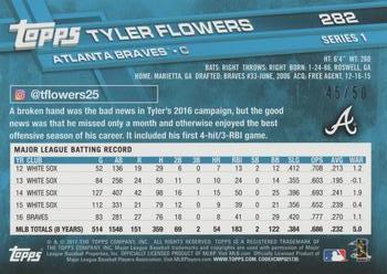 2017 Topps - Mother's Day Hot Pink #282 Tyler Flowers Back