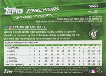 2017 Topps - Father's Day Powder Blue #140 Jesse Hahn Back