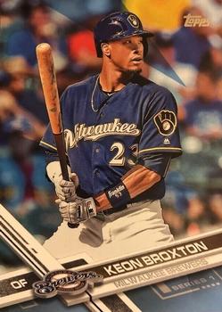 2017 Topps - Father's Day Powder Blue #182 Keon Broxton Front