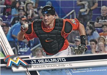 2017 Topps - Father's Day Powder Blue #396 J.T. Realmuto Front