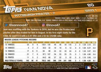 2017 Topps - Negative #80 Ivan Nova Back