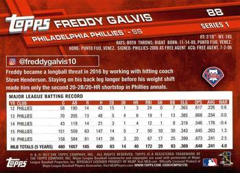 2017 Topps - Negative #88 Freddy Galvis Back