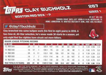 2017 Topps - Negative #267 Clay Buchholz Back