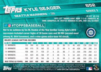 2017 Topps - Negative #652 Kyle Seager Back