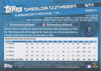 2017 Topps - Negative #677 Cheslor Cuthbert Back